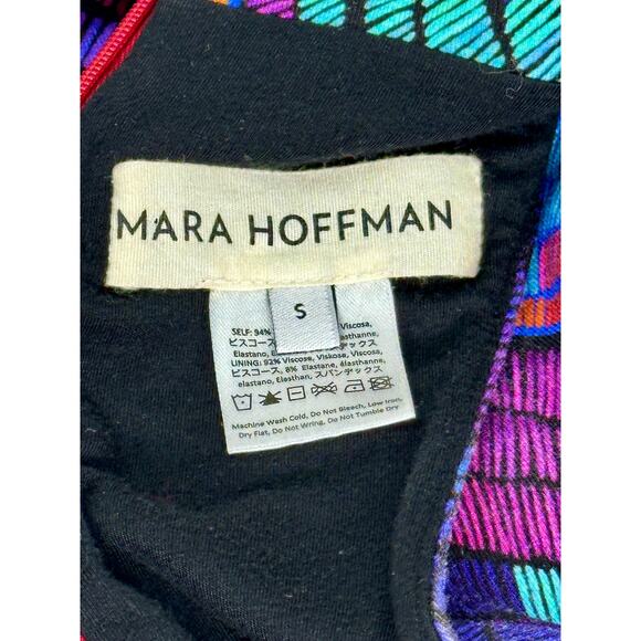 Mara Hoffman Multicolor Printed Ponte Knit Sleeveless Midi Dress Small - Picture 6 of 14